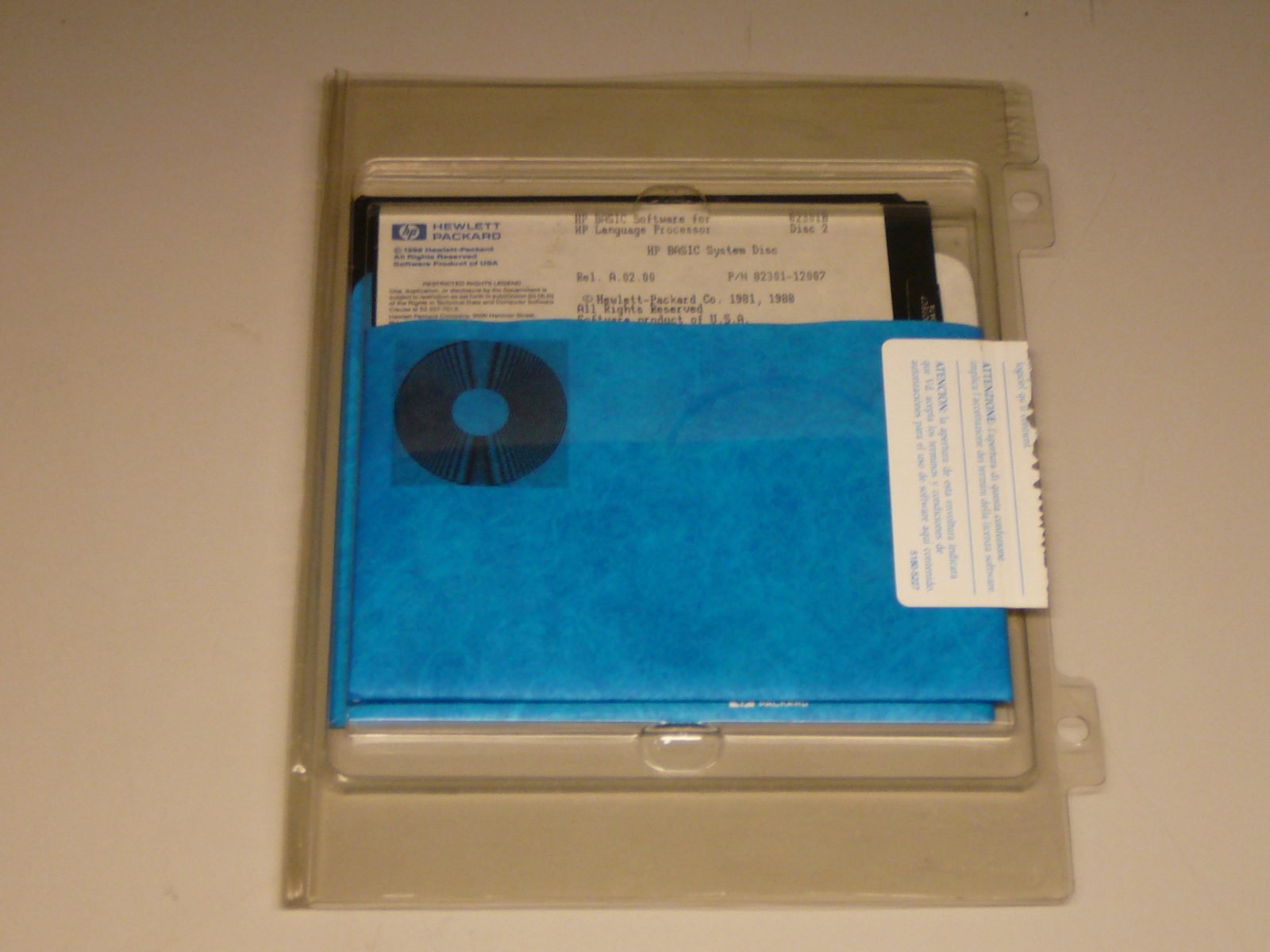 HP/Agilent 82301-12007 HP BASIC Systems Disks, Rev A.02.00