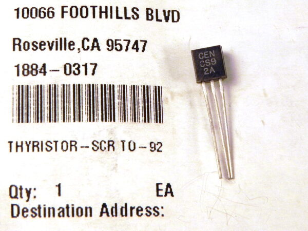 HP/Agilent 1884-0317 Thyristor - SCR TO-92