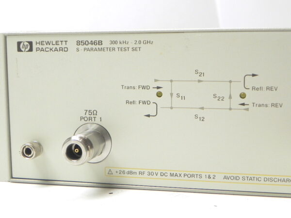 HP/Agilent 85046B S-Parameter Test Set, 75 Ohm, 300 kHz to 2 GHz