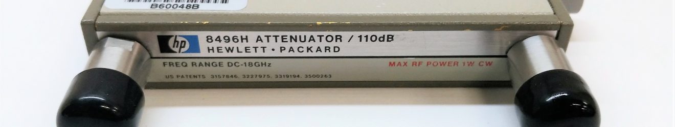 HP/Agilent 8496H Programmable Step Attenuator, DC to 18 GHz, 0 to 110 dB, 10 dB steps w/Option 001