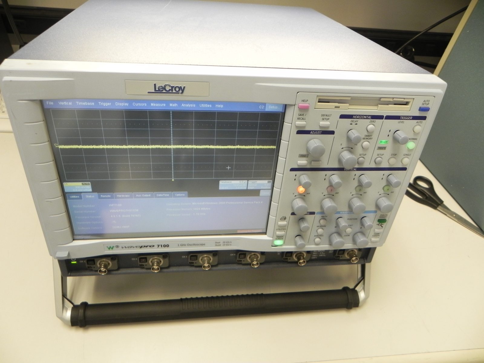 LeCroy WavePro 7100 Oscilloscope, 4-Channel, 1 GHz with XL/DDM2/XMAP
