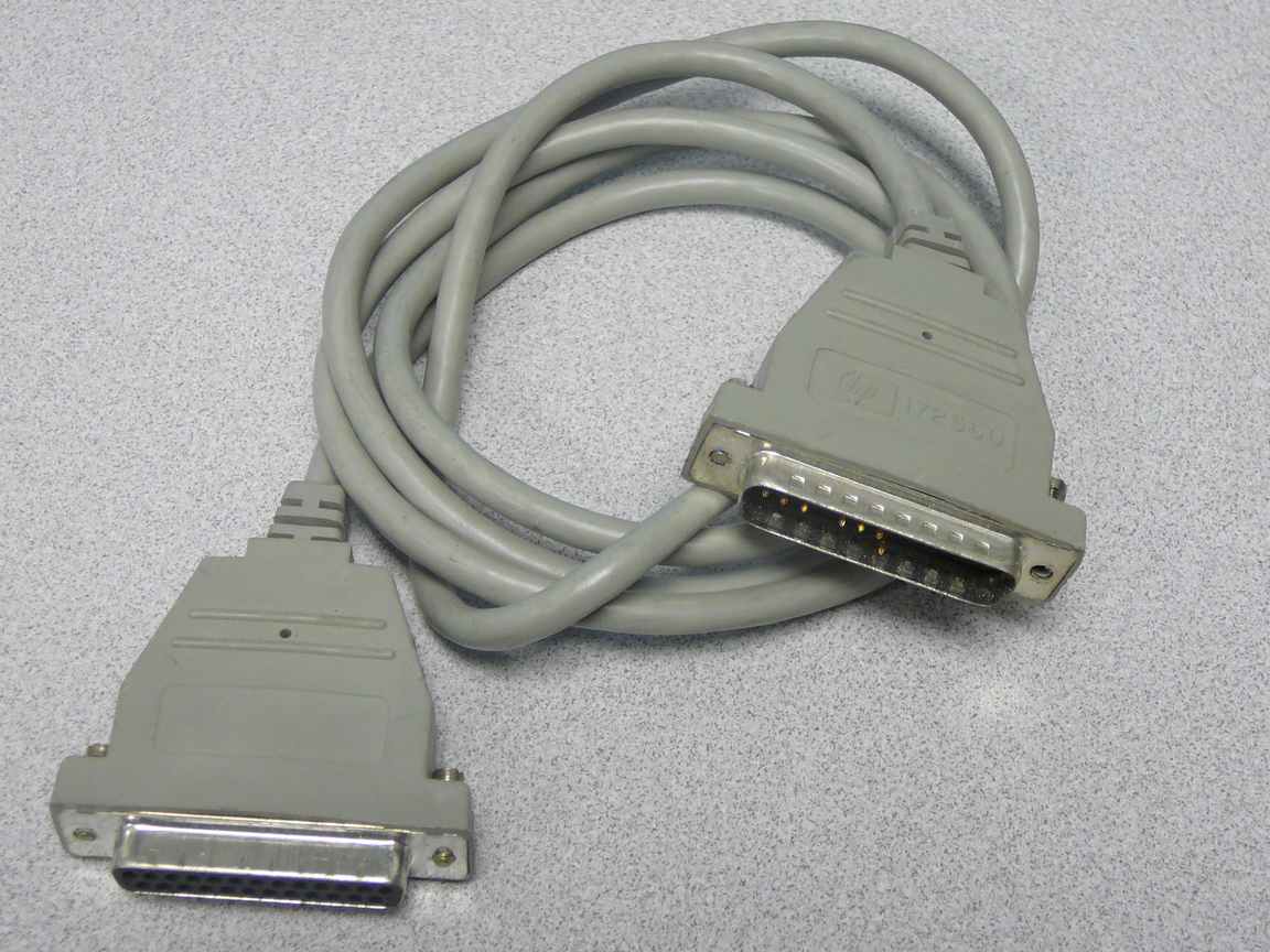 HP/Agilent 17255D RS-232 Cable, 25-pin, (M-F), null modem