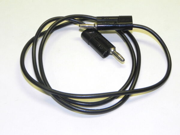 Pomona Electronics HB-36 Cable, Horizontal Stacking Banana Plugs, Black