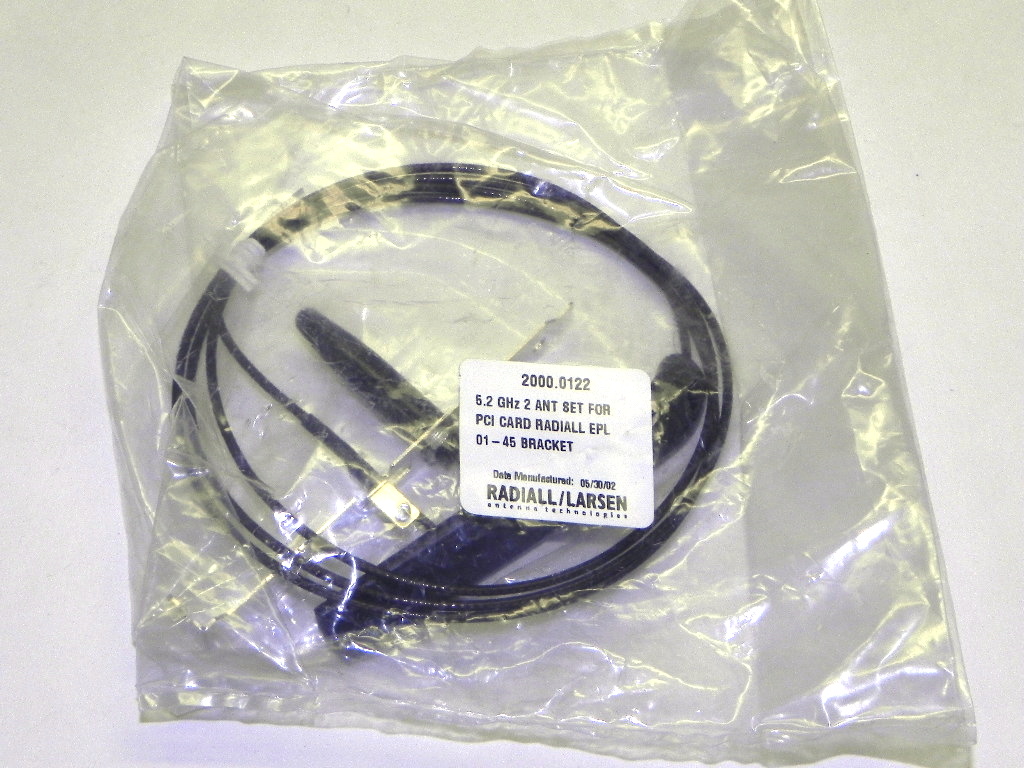 Radiall/Larsen 2000.0122 5.2 GHz 2 Antenna Set for PCI Card