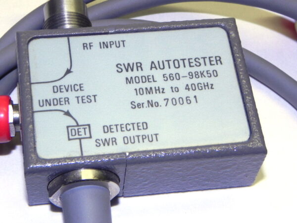 Anritsu 560-98K50 SWR Autotester 10 MHz to 40 GHz   Includes 22KF50 Open/Short