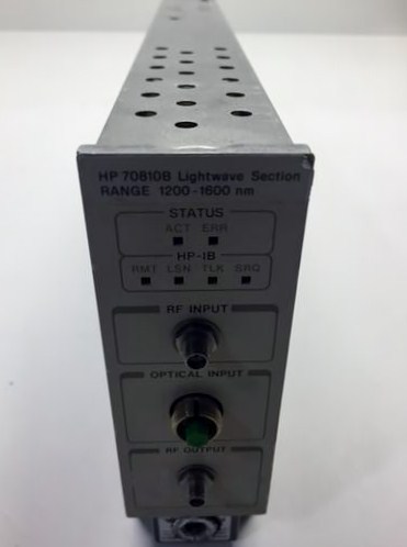 Agilent HP Keysight 70810B Lightwave Section, 100 kHz to 22 GHz