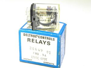 Deltrol 20649-81 RELAY, 4PDT, 3A, 12VDC  Plug-In NEW