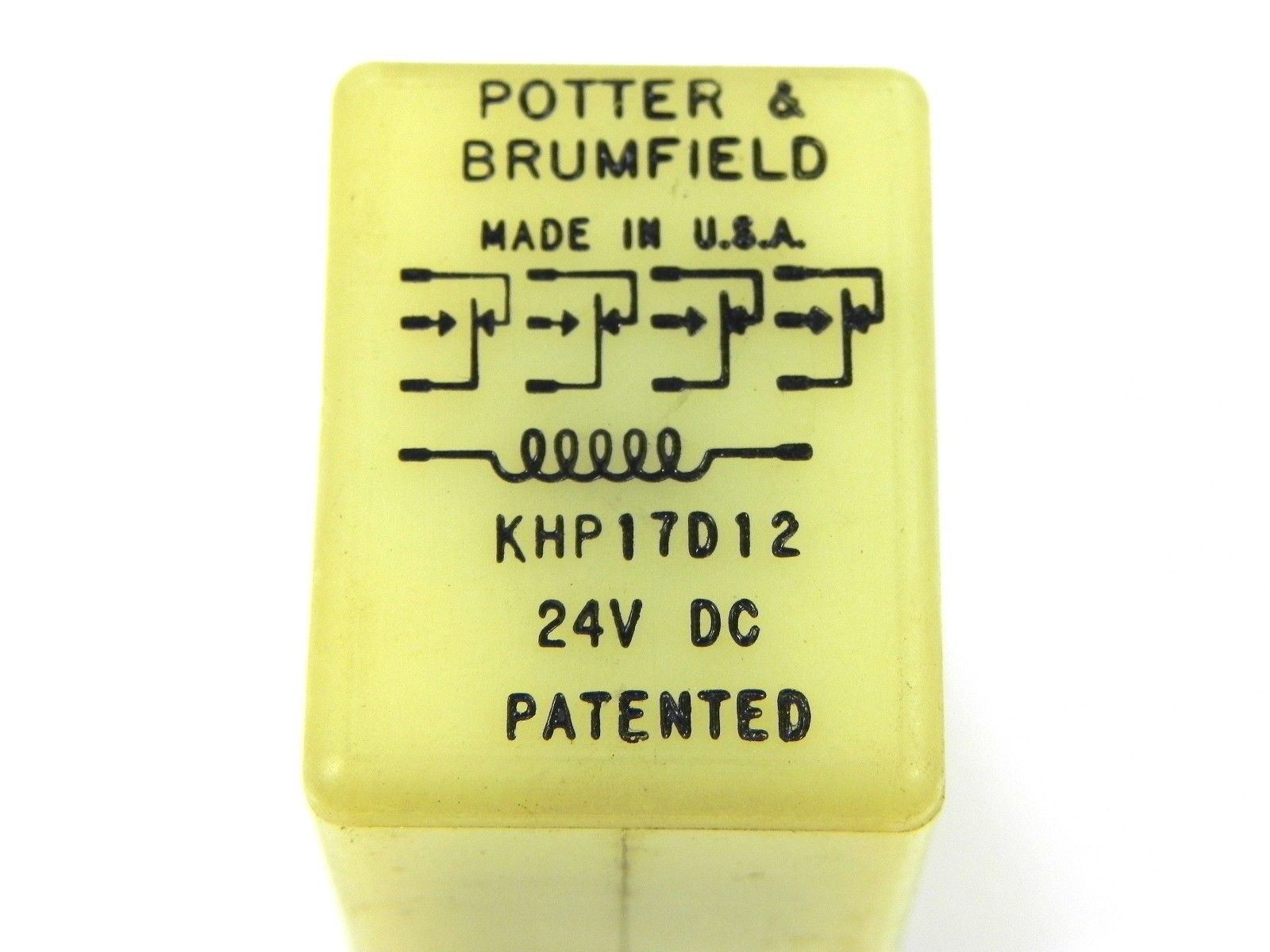 Potter & Brumfield KHP17D12 Relay, 4PDT 5A 24VDC Plug In Made in US