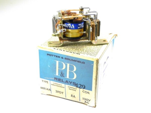 Potter & Brumfield MR14A Power Relay, SPST 30A  24VAC NEW Made in US