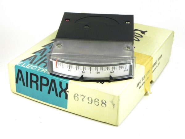 AIRPAX 28B1315-002 Meter, Edge 12VDC Scale 0-200 # 67968 NEW
