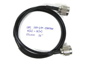SRC 250-250-580360 Cable, 50 Ohm, N (m) - N (m) 36"