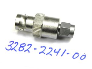 TE CONNECTIVITY/AMP 3282 2241 00 Adapter, Inter Series Coaxial, Straight Adapter, SMA (m), BNC (f)