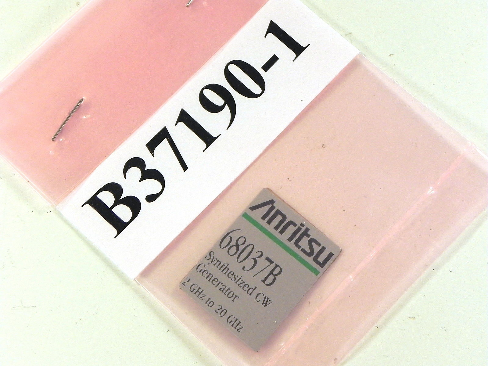 Anritsu B37190-1   68037B Model Label