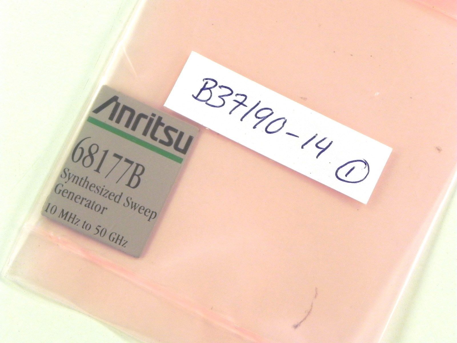 Anritsu B37190-14  68177B Model Label