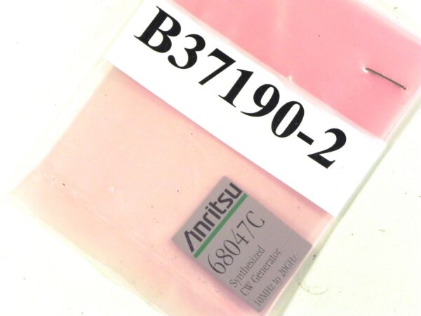 Anritsu B37190-2 68047C Model Label