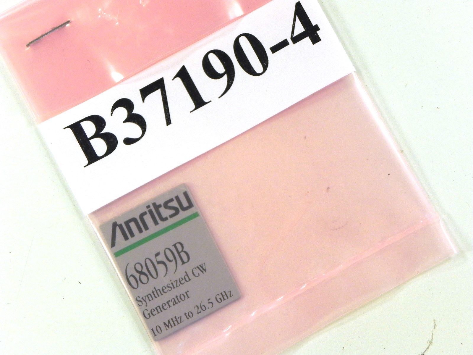 Anritsu B37190-4 68059B Model Label