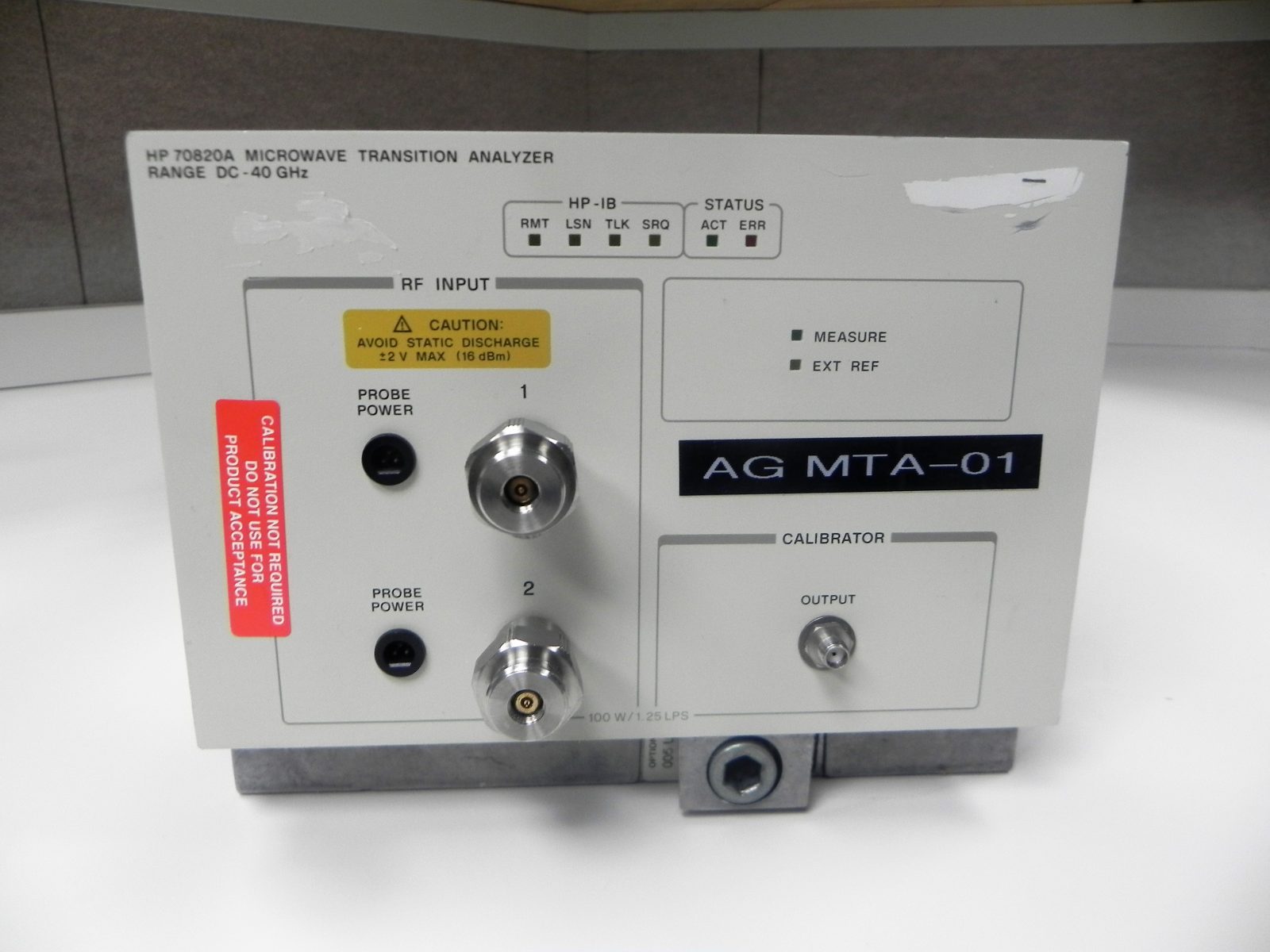 HP/Agilent 70820A Microwave Transition Analyzer, dc to 40 GHz w006/UF3