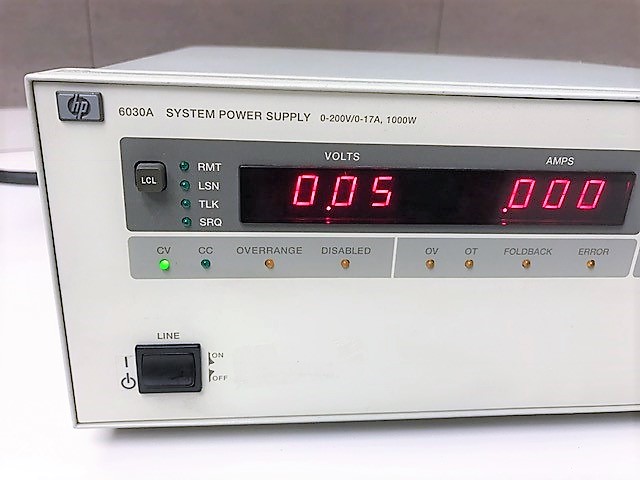 HP/Agilent 6030A Power Supply, 200V 17A 1000W