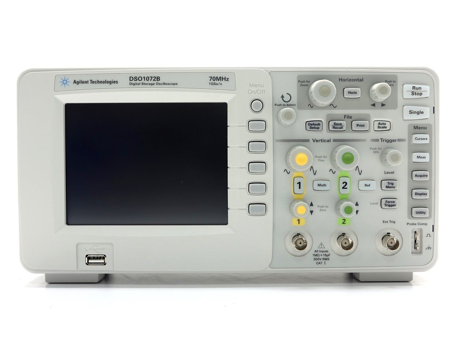 HP/Agilent DSO1072B Oscilloscope, 70 MHz, 2 Analog Channels