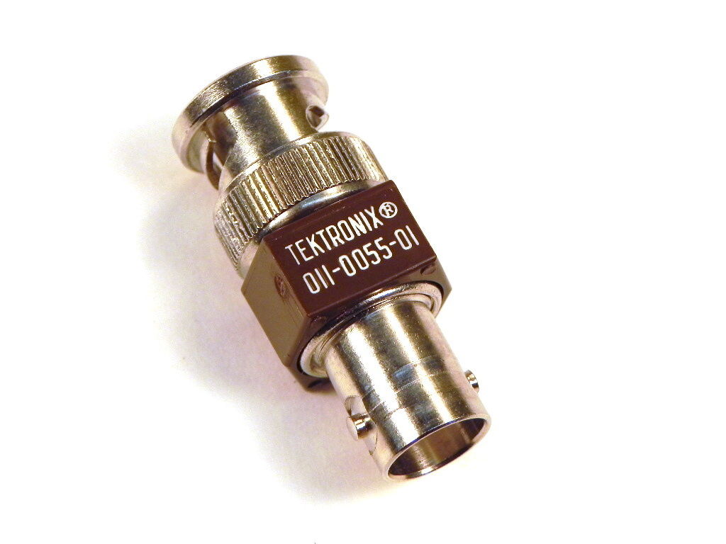 Tektronix 011-0055-01 BNC(m) to BNC(f) RF Adapter 500 MHz, 1W, 75 Ohm