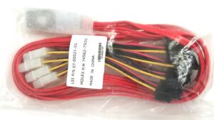 Molex 74562-7500 Breakout Cable, SFF-8087 connector to four SFF-8482: 29-pin connector w/power