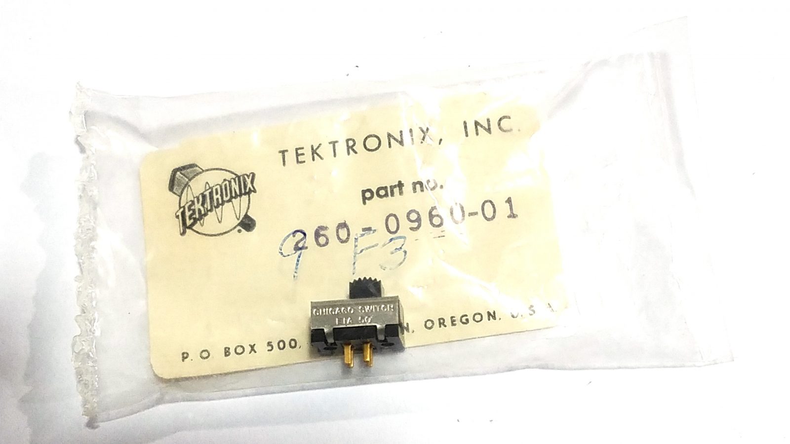 Tektronix 2260-0960-00 Slide Switch