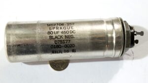 Sprague 0180-0020 80uF, 450V Capacitor
