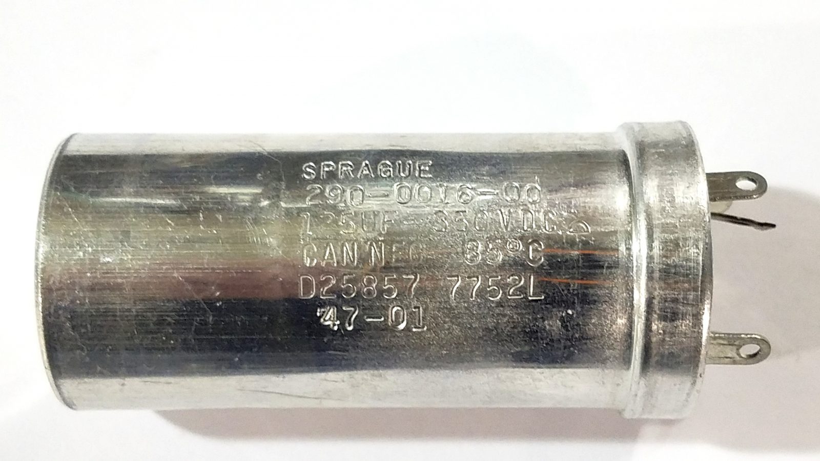 Sprague 290-0016-00 125MFD, 350V Capacitor