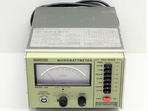 Boonton 42B Electronics Analog RF Microwattmeter