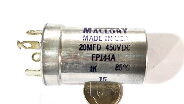 Mallory FP144A 20MFD, 450V Capacitor