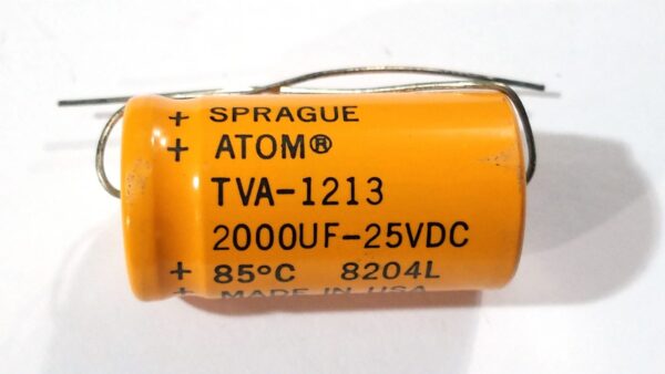 Sprague TVA-1213 2000uF, 25V Capacitor