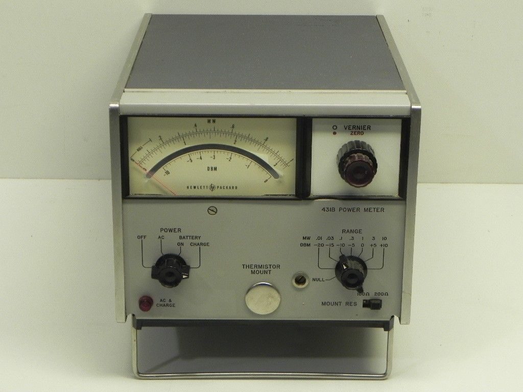 HP/Agilent 431B RF Power Meter 10MHz-40GHz
