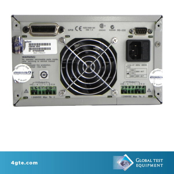 Keysight E3648A 100 W Dual Output Power Supply Two 8V, 5A or 20V, 2.5A - Image 2