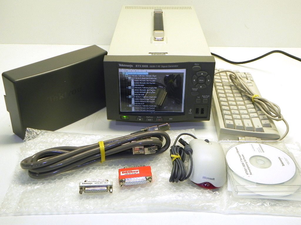 Tektronix RTX100B ISDB-T and ISDB-TB RF Signal Generator with MTXS01 (ISDB-T Remultiplex Software).