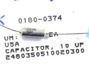 Keysight 0180-0374 Capacitor-Fixed 10uF +-10PCT 20V tantalum THT