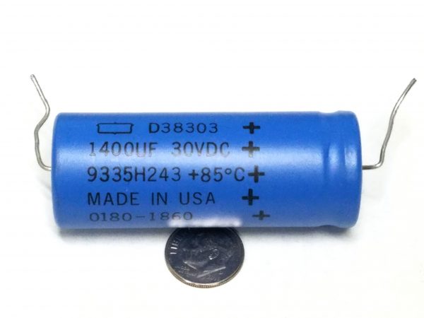 Keysight 0180-1860 Capacitor-Fixed 1400uF +100-10PCT 30V aluminum electrolytic THT