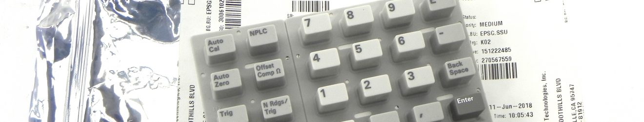 HP/Agilent 03458-81912 Keypads (3) for 3458A new color, s/n 2823A21100 and up