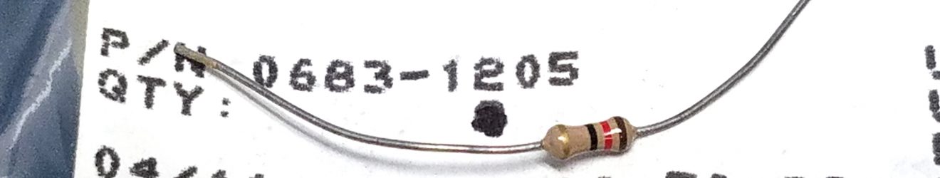 HP/Agilent 0683-1205 Resistor-Fixed 12 Ohm +-5PCT 0.25W TC+-300 carbon film THT