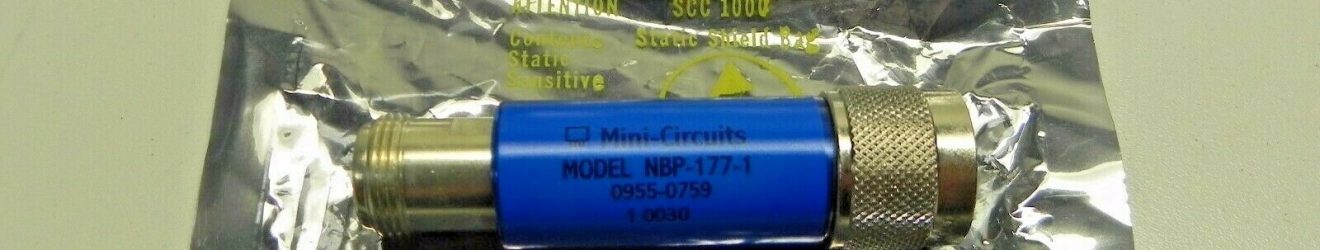HP/Agilent 0955-0759 Bandpass filter 200 MHz, N (Mini-Circuits NBP-177-1)