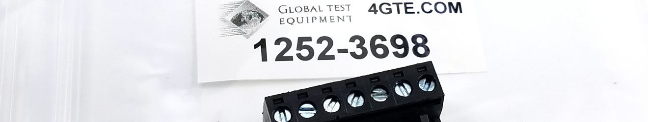 GTE 1252-3698 Pluggable PCB Terminal Block, 7 Pin, 90 Degree