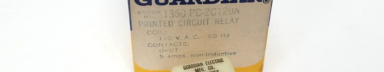Guardian Electric 1360-PC-2C120A Printed Circuit Relay, NIB