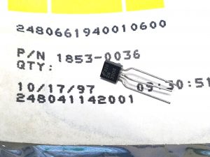 Keysight 1853-0036 Transistor PNP VCE-40V IC-0.2A PD-0.625W FT-250MHz silicon TO-92