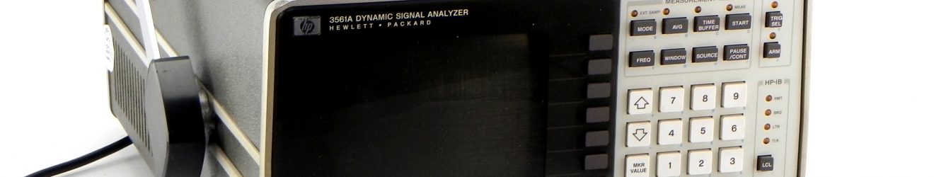 HP/Agilent 3561A Dynamic Signal Analyzer, 125µ Hz to 100 kHz