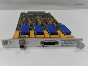 Analog module for Astro-Med 41879-1, featuring isolated inputs and outputs for precise signal proces.