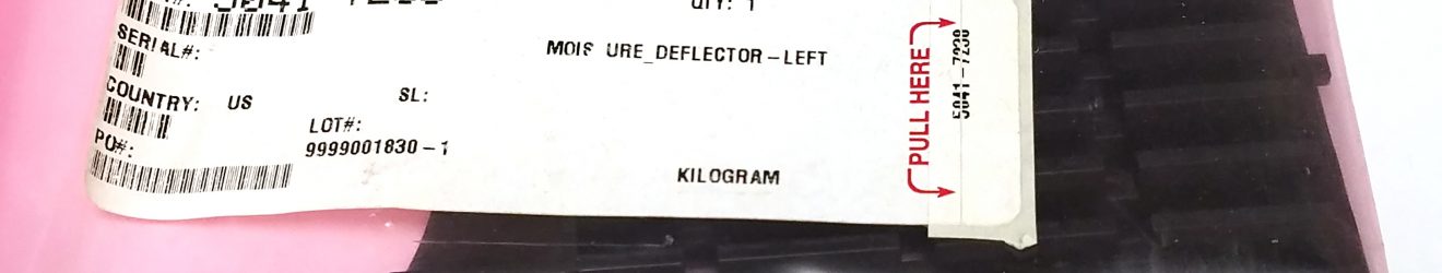 HP/Agilent 5041-7238 Moisture Deflector-Left