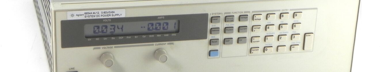 HP/Agilent 6654A 500 Watt System Power Supply, 80V, 6A J12