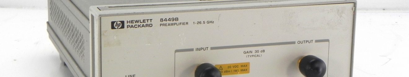 HP/Agilent 8449B Microwave Preamplifier, 1 GHz to 26.5 GHz