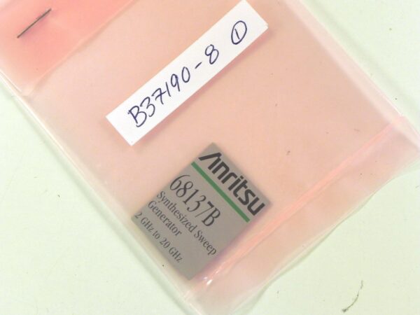 Anritsu B37190-8 68137B Model Label