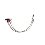 High-quality test leads with alligator clips for electronic testing and measurement applications.