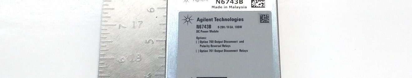 HP/Agilent N6743B DC Power Module 20V, 5A, 80W